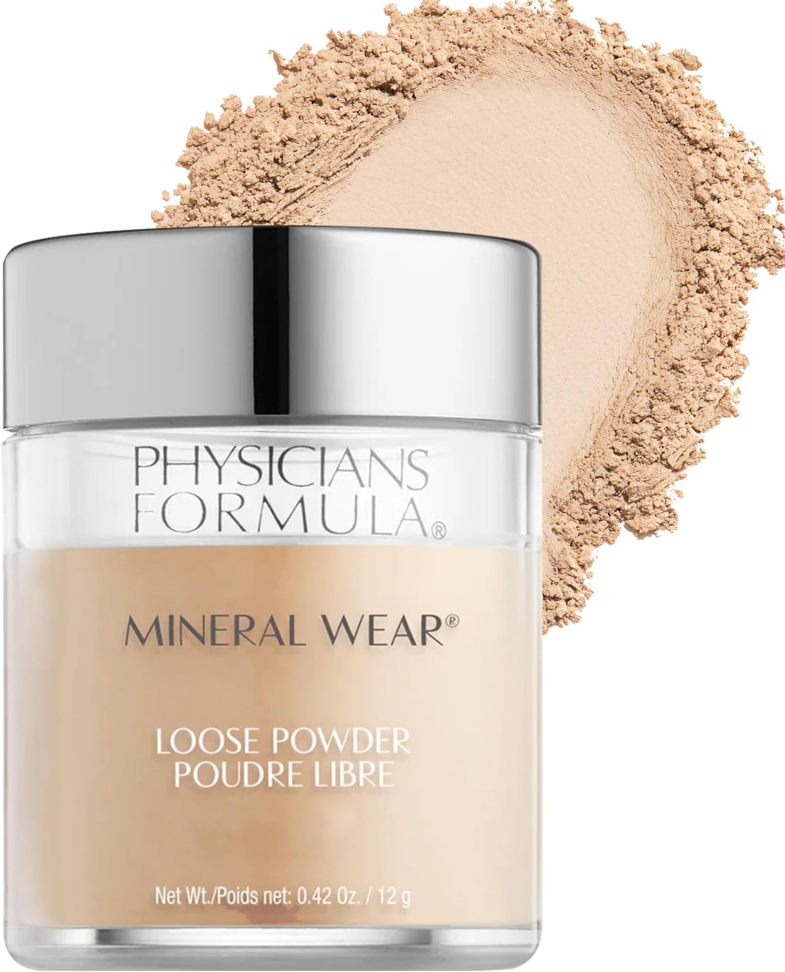Mineral Wear Talc-Free Loose Powder Translucent Light, Dermatologist Tested, Clinically Tested