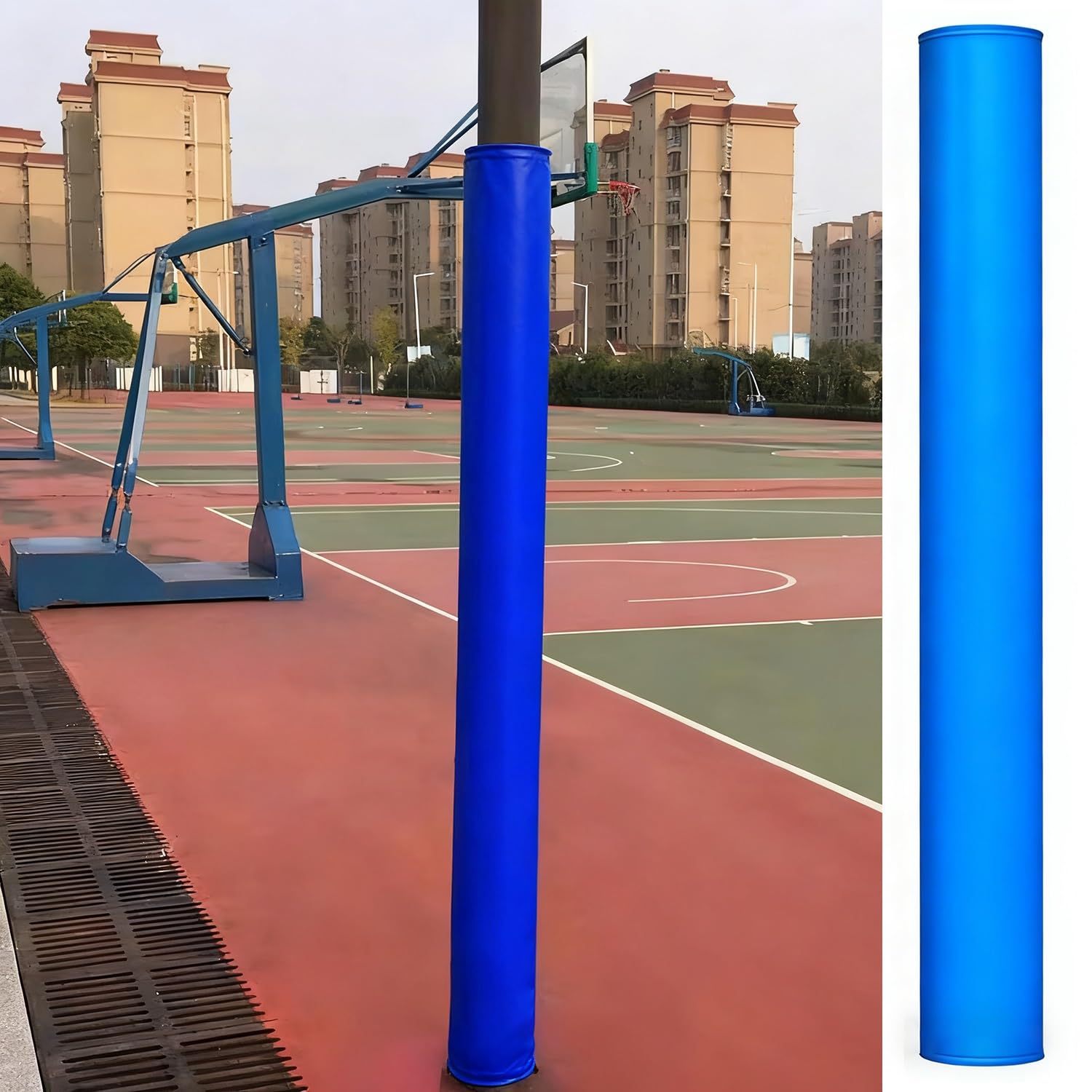 Rembourrage toutes saisons pour poteaux ronds et de basket-ball protection 180 cm