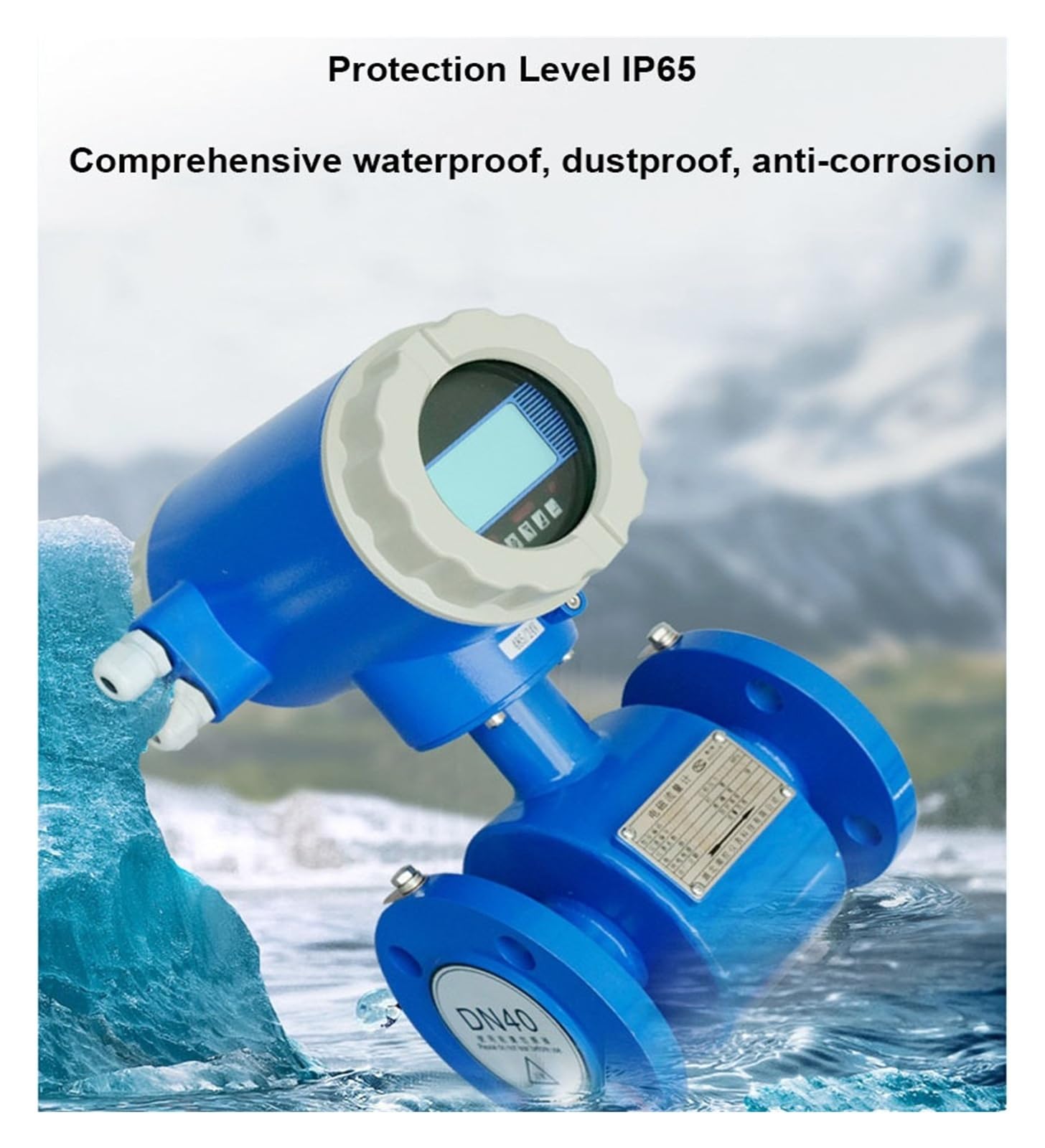 Caudalímetro electromagnético integrado con pantalla LCD for tuberías de aguas residuales, DN50/80/100, sensor de salida RS485 de 4-20 mA. Garantizar la estabilidad(DN32)