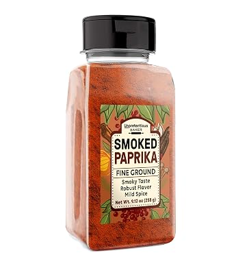 Unpretentious Smoked Paprika Ground Spice Made from Dried Red Chile Peppers, Strong & Smoked Flavor 9.12 Ounce