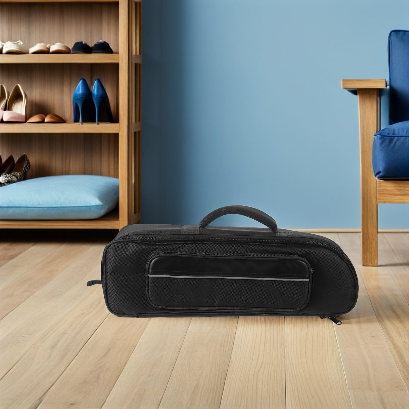 SUPVOX Borsa Tracolla Imbottita per Sassofono Baritono Custodia da Viaggio per Strumenti Musicali Borsa Protettiva per Cornetta con Tasca per Accessori