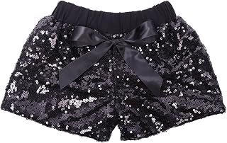 Cilucu Baby Girls Sequin Shorts Toddlers Sparkle Short Pants Kids Birthday Shorts Glitter on Both Sides Price In India