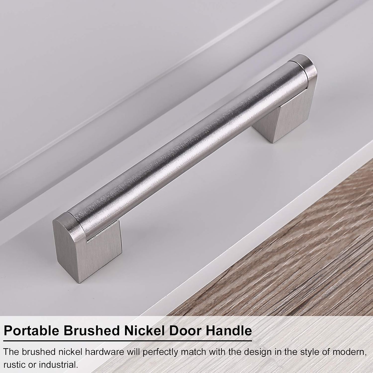 Knobonly 30 Pack 3-3/4" Hole Center Drawer Pulls Handles Stainless Steel Kitchen Cupboard Cabinet Pulls, Overal Length 5-1/4inch, Boss Bar Euro Style Dresser Handles for Bathroom
