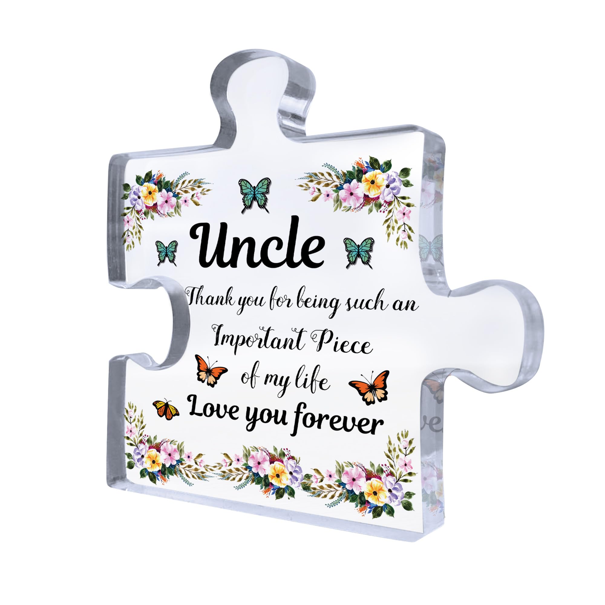 Red Ocean Uncle Birthday Gifts Presents Standing Plaque Keepsake Christmas Uncle Gift From Niece Nephew Gift For Him Novelty Gift For Uncle Gift For Uncle Christmas