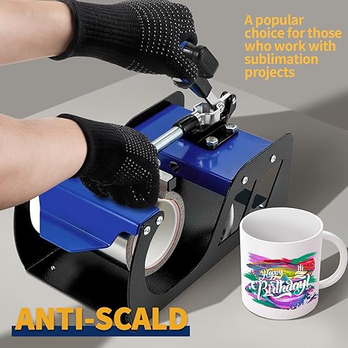 Miniatura 17 de Teenitor 2 guantes resistentes al calor con golpes de silicona, guantes profesionales a prueba de calor para peinar el cabello, rizador, hierro Rosa