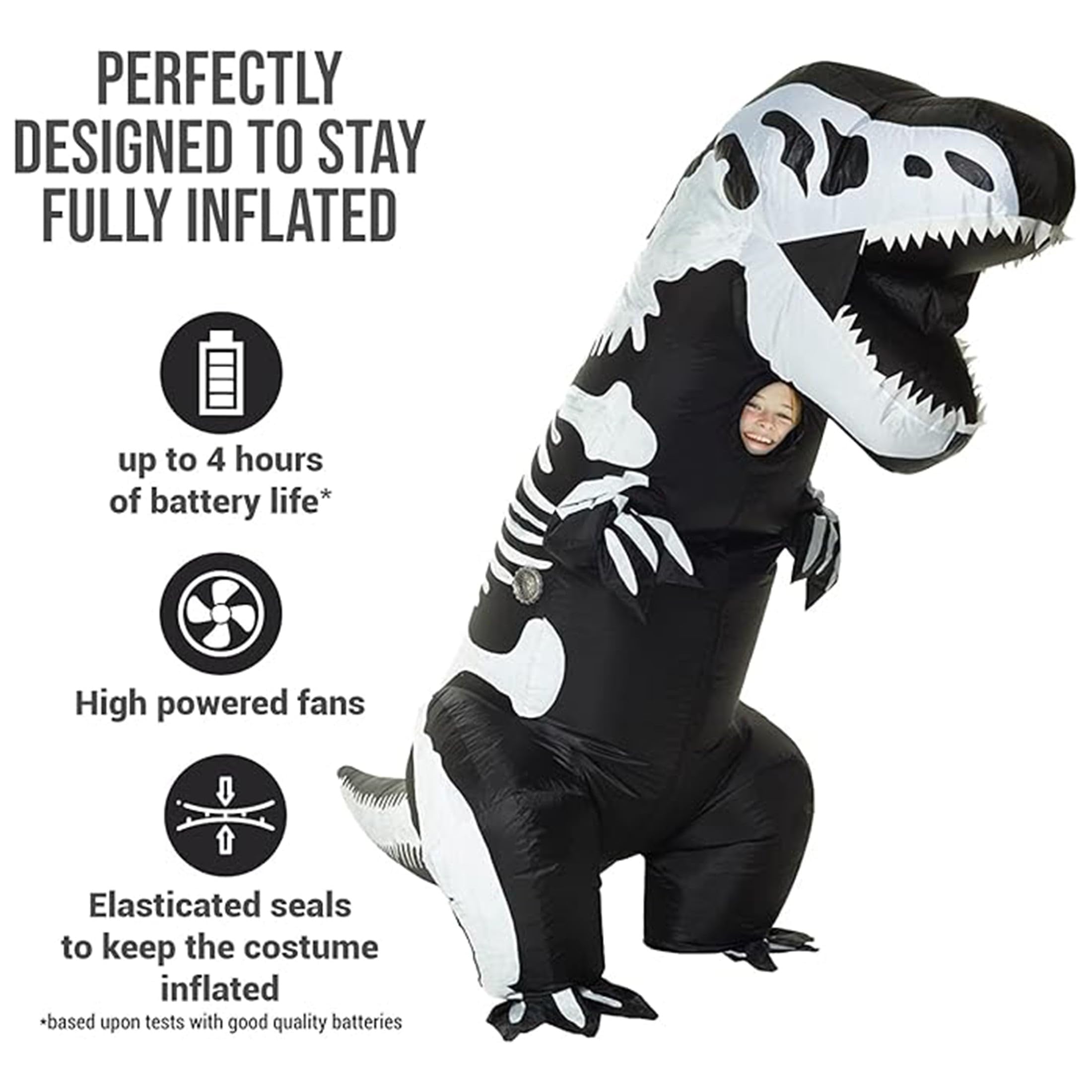 Morph Giant TRex Skeleton Inflatable Kids
