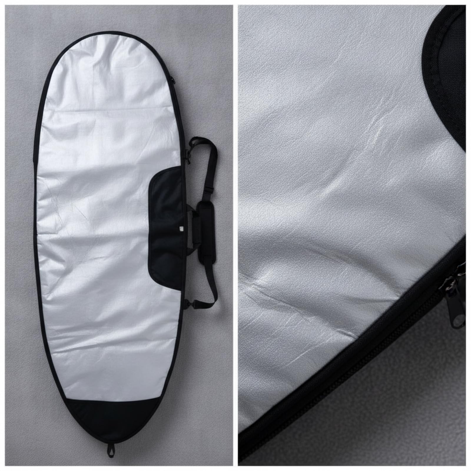 reisetauglich Surfboardtasche | Gepolstert, Surfboard-Tasche mit Schultergurt, wasserabweisend, Boardbag, für Aufbewahrung