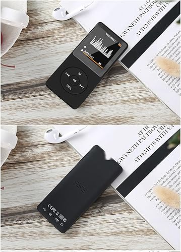 Miniatura 2 de Reproductor de MP3 reproductor de música grabadora de voz con altavoz, pequeño sonido portátil HiFi sin pérdidas, pantalla HD de 1.8 pulgadas,