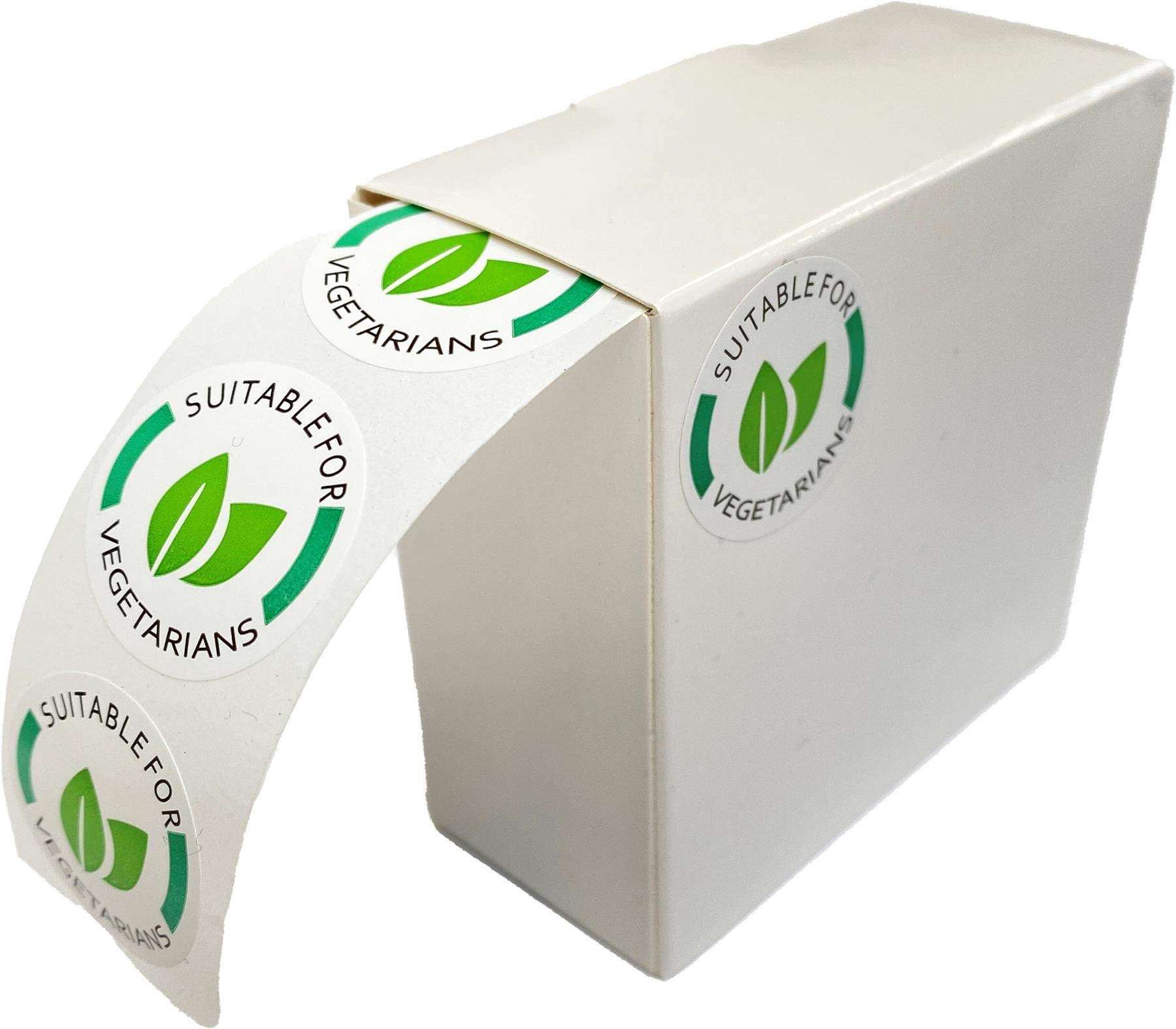 Mr-Label Catering Stickers - Suitable for Vegetarians Labels 25mm - 2 Rolls - 1000 Labels per Roll - Image 2
