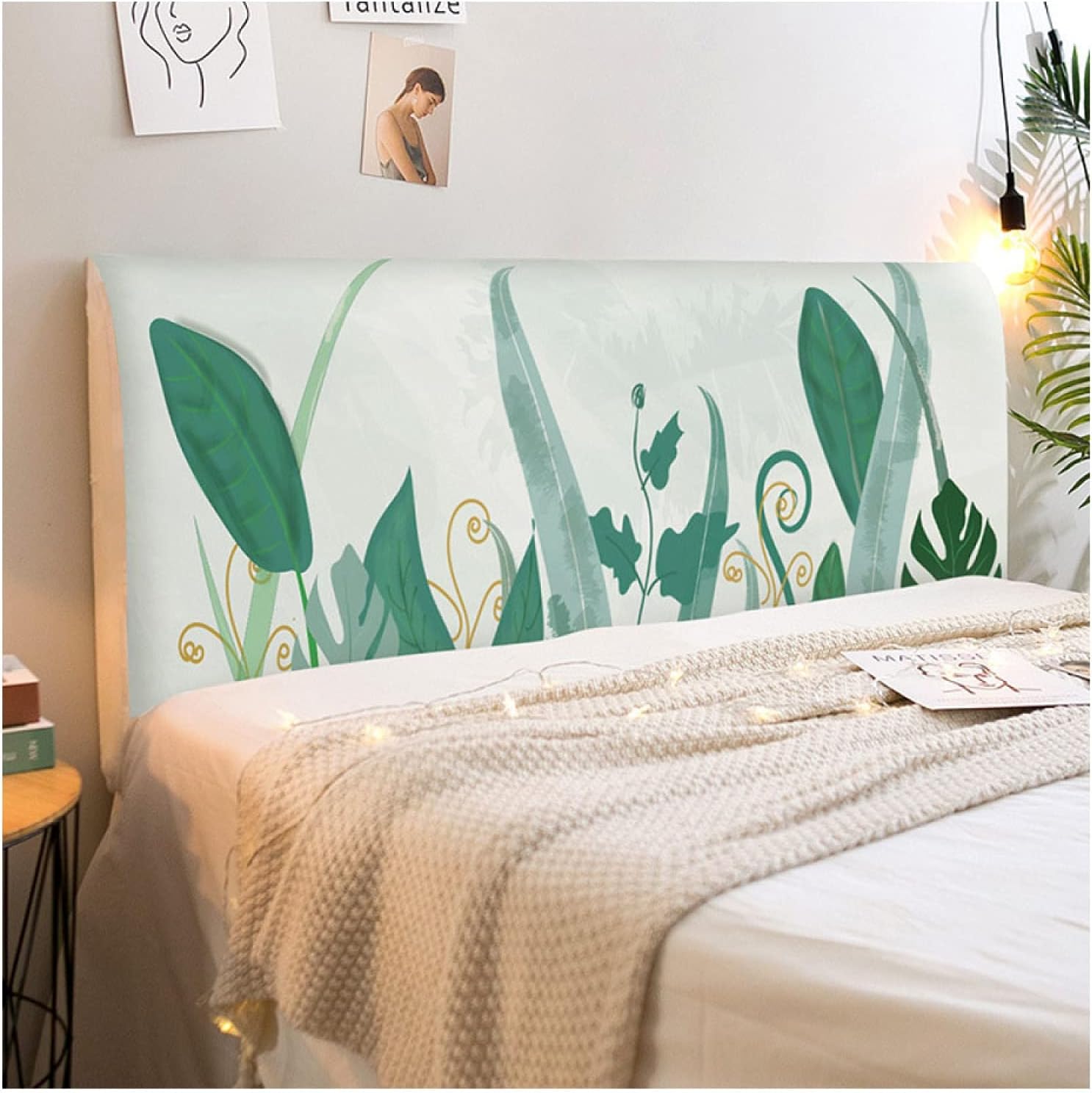 RTSFKFS Funda para Cabecera De Cama Protector De Funda De Cabecera 180-200cm EláStica DecoracióN De Cabecera A Prueba De Polvo para Camas Individuales Dobles King (Color : #12, Size : 180cm)