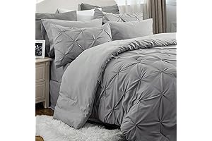 Bedsure 7-Piece Juego De Edredones Queen Gris