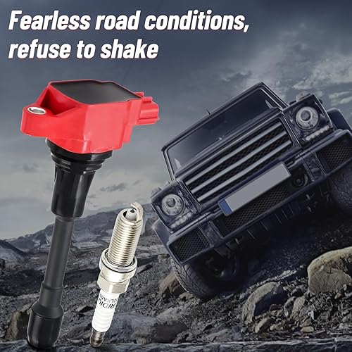 Miniatura 6 de Paquete de bobinas de encendido UF549 y bujía 9029 juego de 4 compatibles con Altima Sentra Rogue Versa Cube NP300 QX70 2011-2017 Infiniti FX50 M56