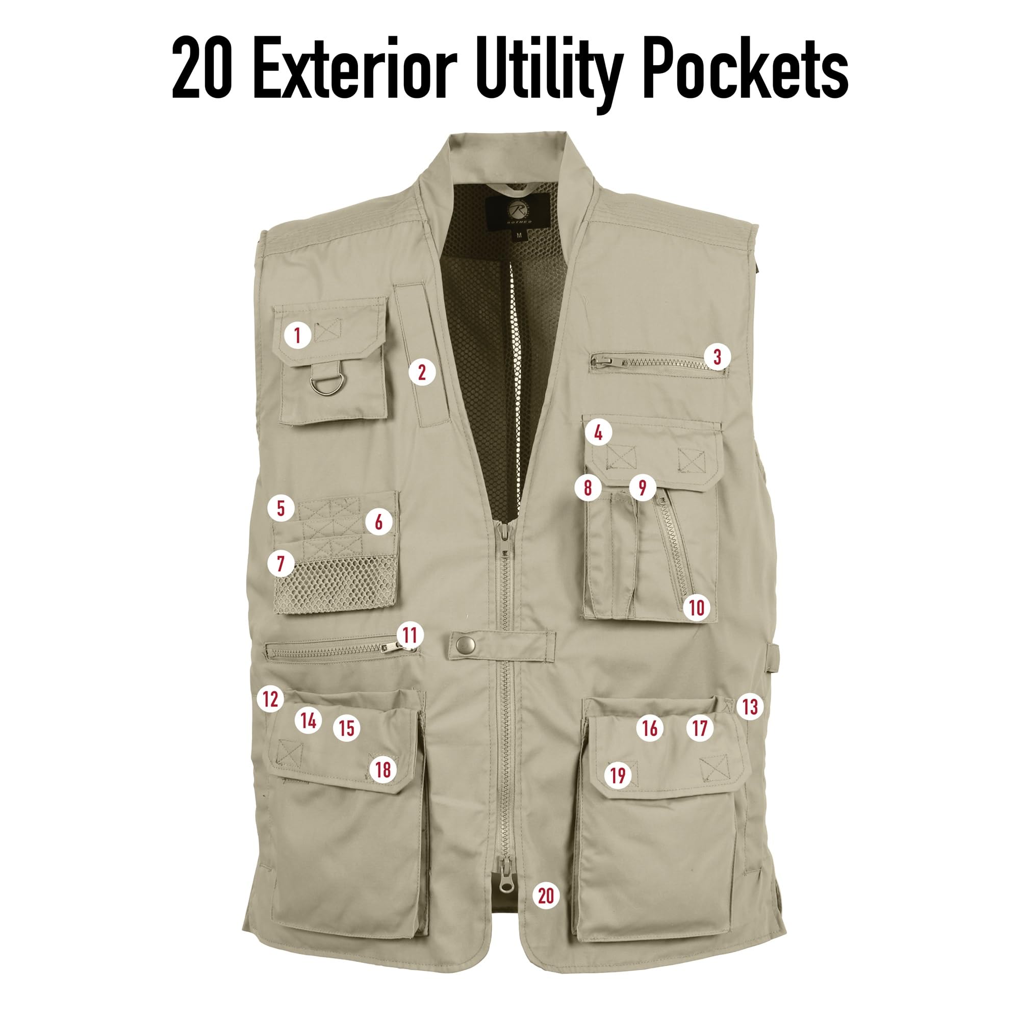 Rothco Plainclothes Conceal-ops Vest Gilet Homme