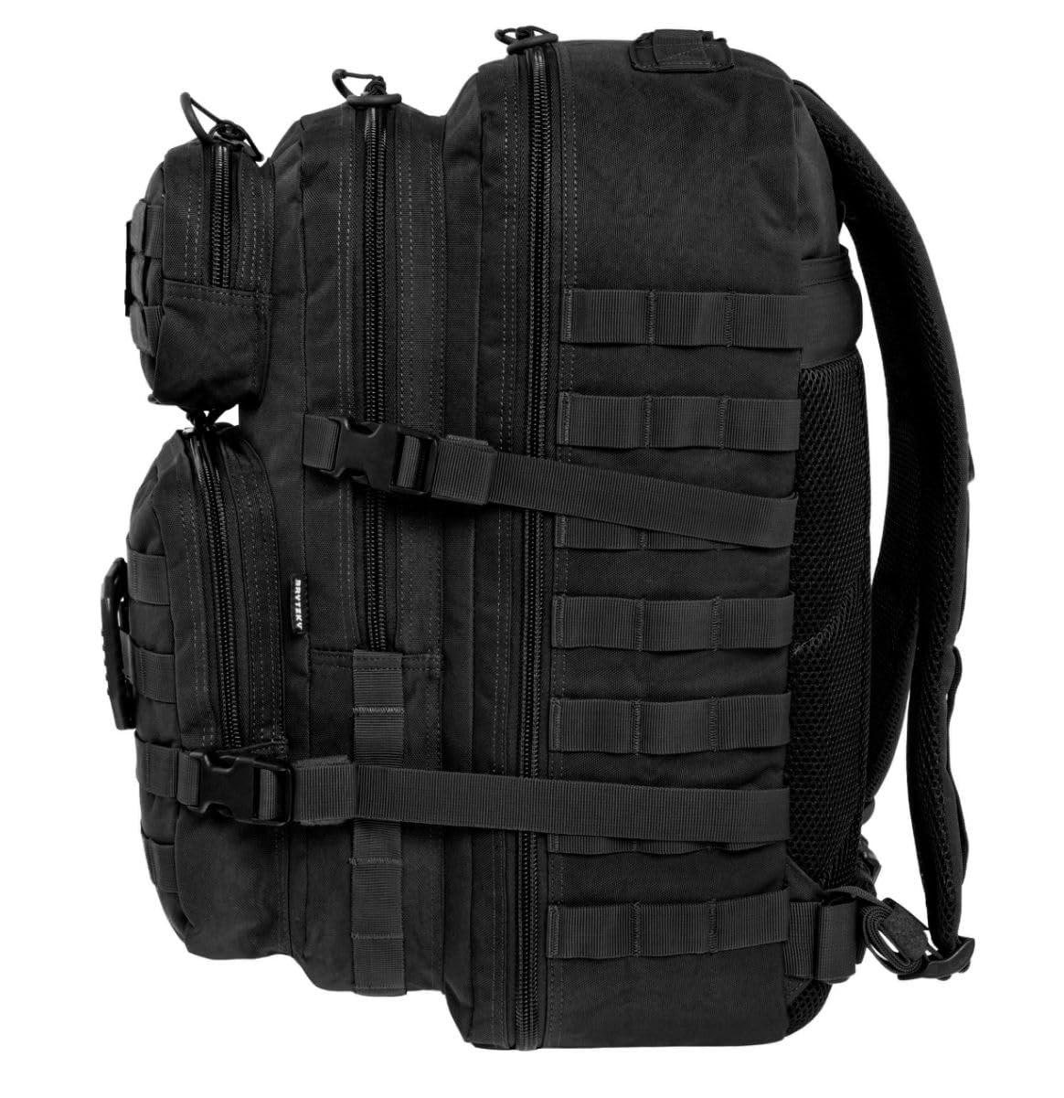 Tactical Polygon Large 36L Sac à Dos Tactique – Noir | Sac Militaire & Outdoor Homme | Avec Système MOLLE & Poche pour Hydratation | Idéal pour Randonnée, Camping & Survie | 51×29×28 cm