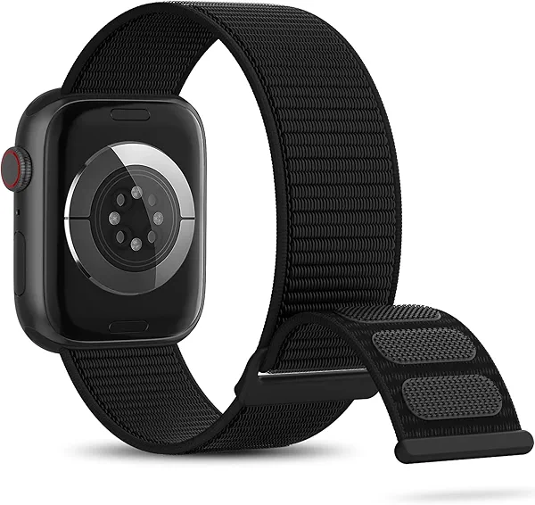 OHOTLOVE Nylon Sport Band Compatible with Apple Watch Band 38mm 40mm 41mm 42mm 44mm 45mm 46mm 49mm, Adjustable Breathable Women Men Braided Strap Loop for iWatch Series 11/10/9/8/7/6/5/SE Ultra 3/2/1