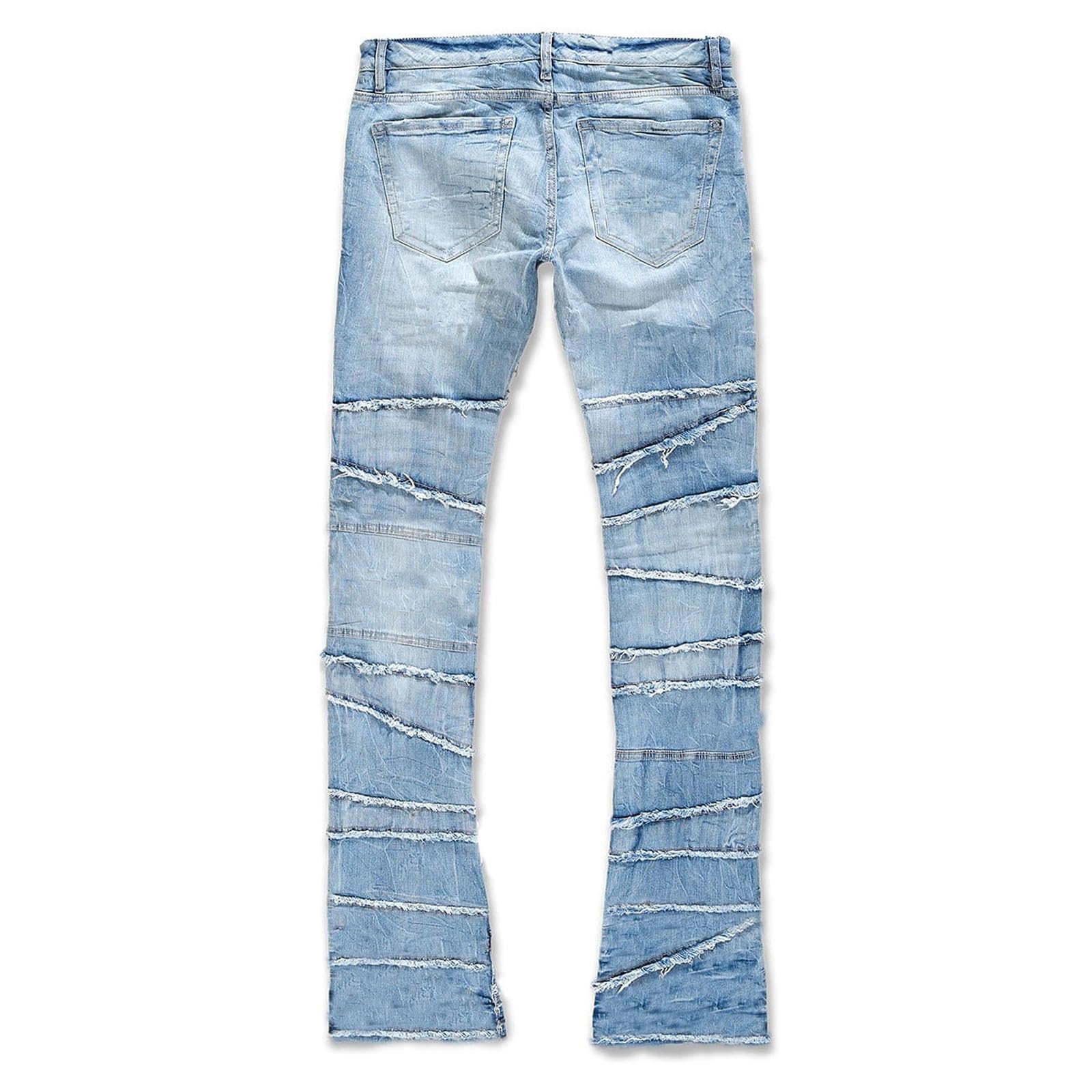 Genérico PantalóN Vaquero Hombre,Pantalones Vaqueros para Hombre Ajustados Ajustados Rotos Y Ajustados Pantalones Vaqueros Ajustados con Parches Pantalones Ajustados Ropa De Calle