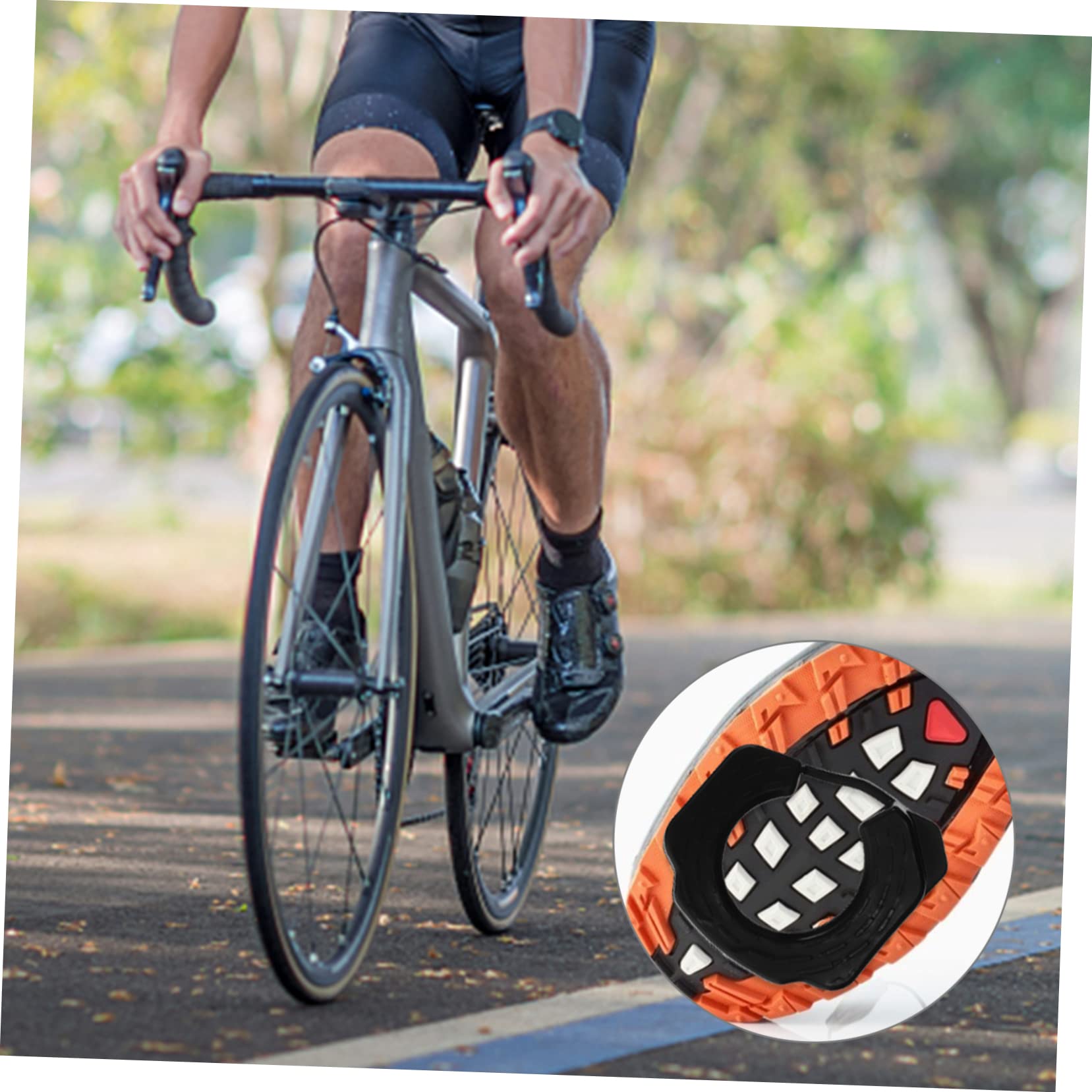 VANZACK 2paia Copertura Protettiva Per Tacchette Da Bici Di Tappi Walkable Per Pedali Da Strada Assorbimento Urti e Accessori Pratici Per Ciclisti