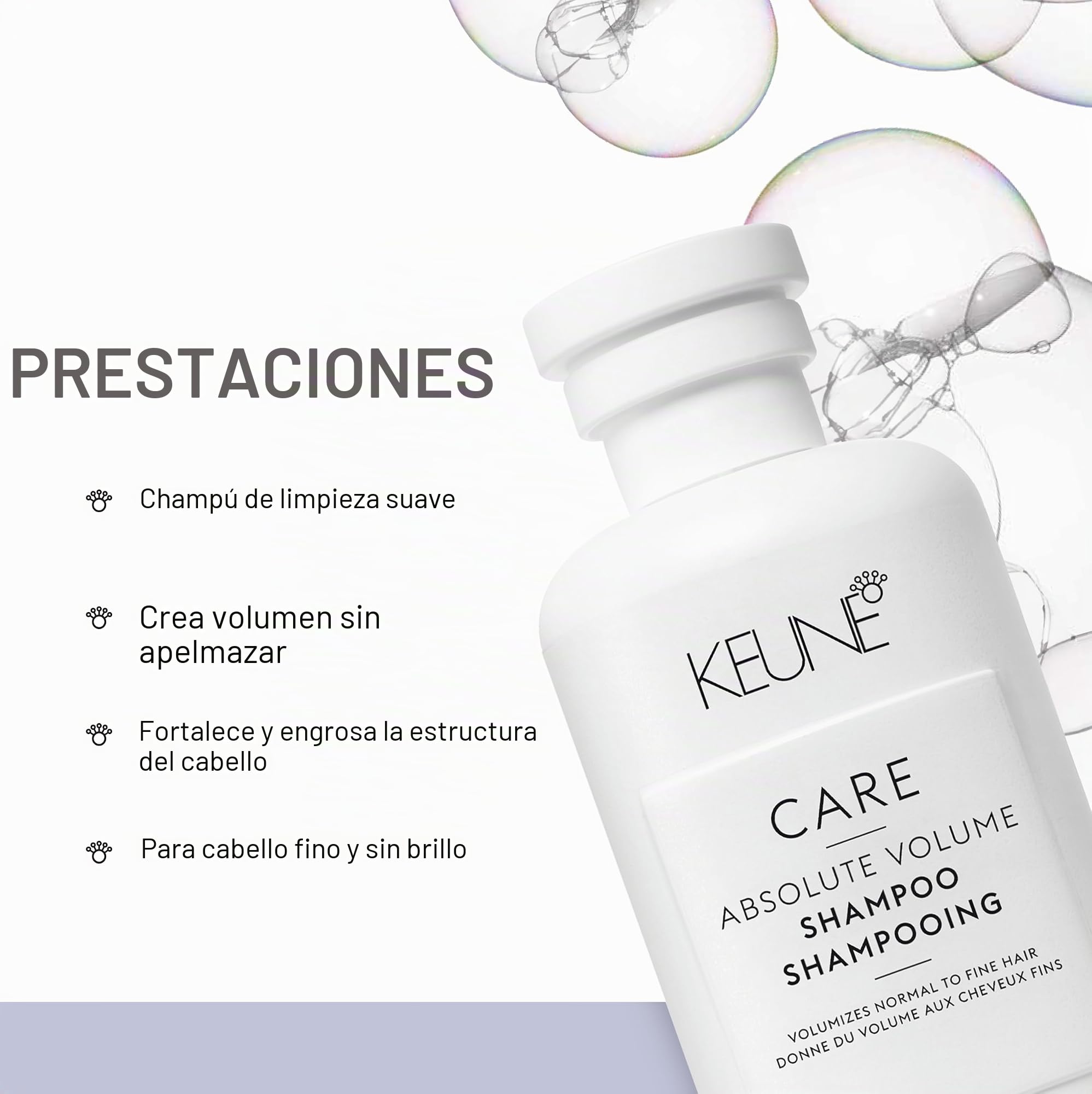 Keune Care Line Absolute Volume Shampoo - Volumizing Shampoo For Fine Hair 300 ml
