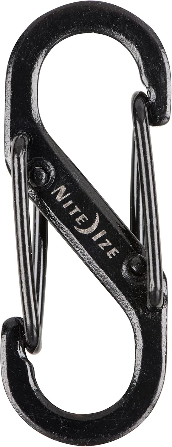 NITEIZE S-Biner Stainless Steel Carabiner #0.5, Pack of 2