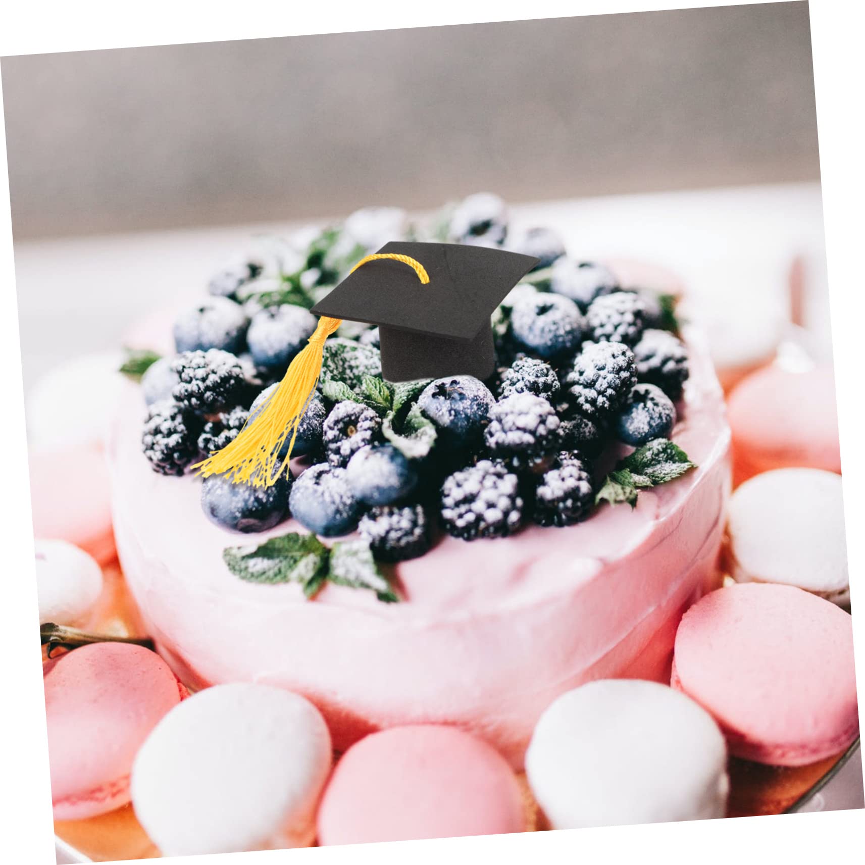 ibasenice 10 Set Di Decorazioni Per Torte Cappelli Da Laurea Mini Topper Per Torte Da Festa Ornamenti Leggeri E Attraenti 10 Pezzi*10