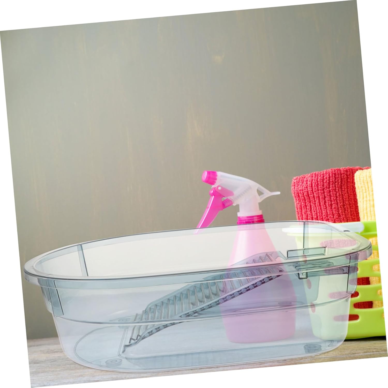 Laundry Basin Washboard - Multi-functional Wash Basin Wash Tub Efficient Hand Washing for Bathroom Kitchen