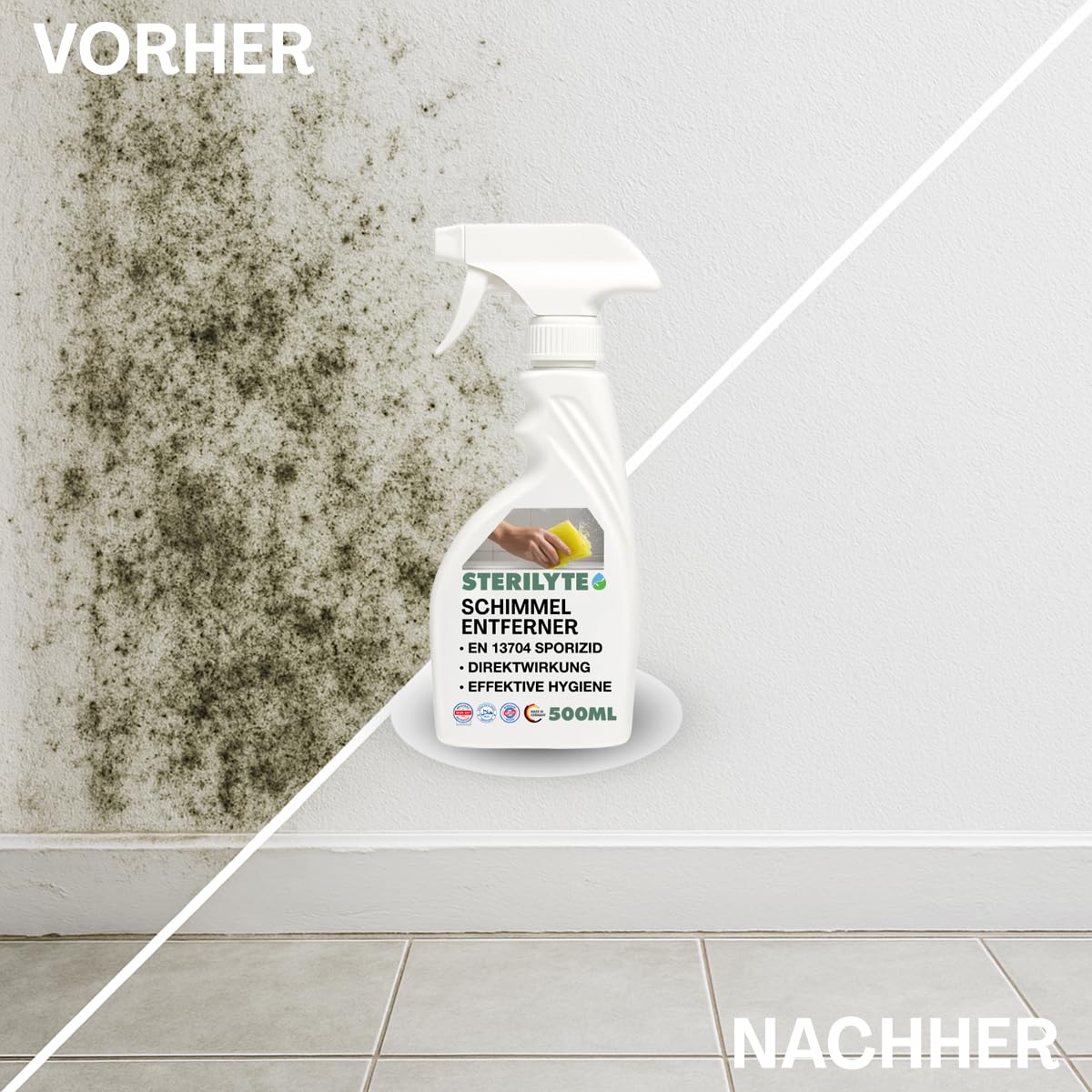 Schimmelentferner alkoholfrei – Registriertes Biozidprodukt gemäß BAuA Nr. N-113297 (4x 5 L)