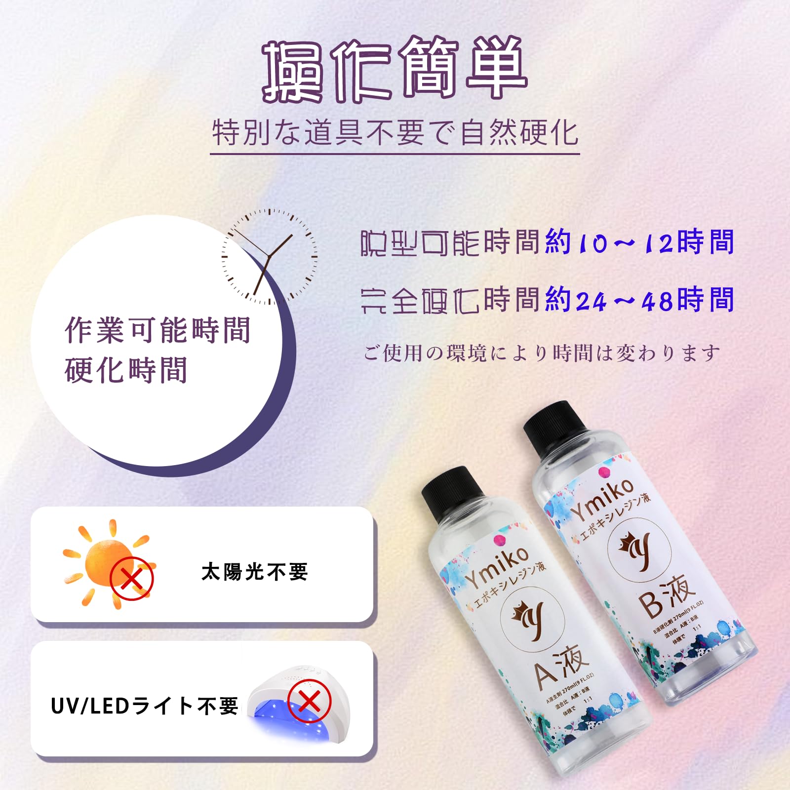 高品質 エポキシレジン 1800g　エポキシ樹脂　レジン液　2液性 楽天市場】艶 二液性エポキシレジン液 【ハード】本剤250g/硬化