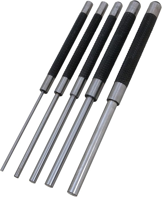 Performance Tool W758 5-Piece 8 in. Long Pin Punch Set