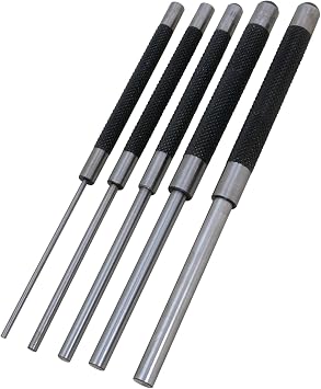 Performance Tool W758 5-Piece 8 in. Long Pin Punch Set