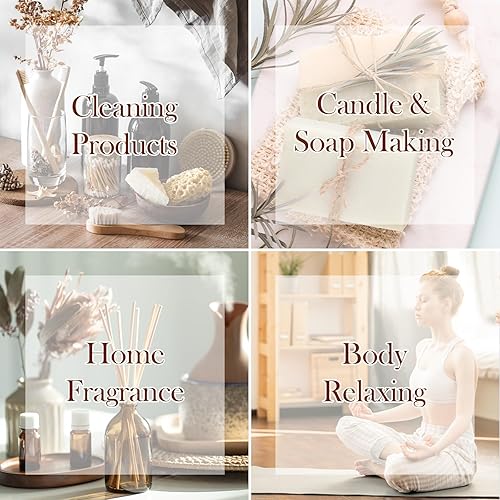 Miniatura 6 de Juego de aceites esenciales, 10 unidades de aceites aromáticos para difusores para el hogar, lavandería, fabricación de velas, humidificadores,