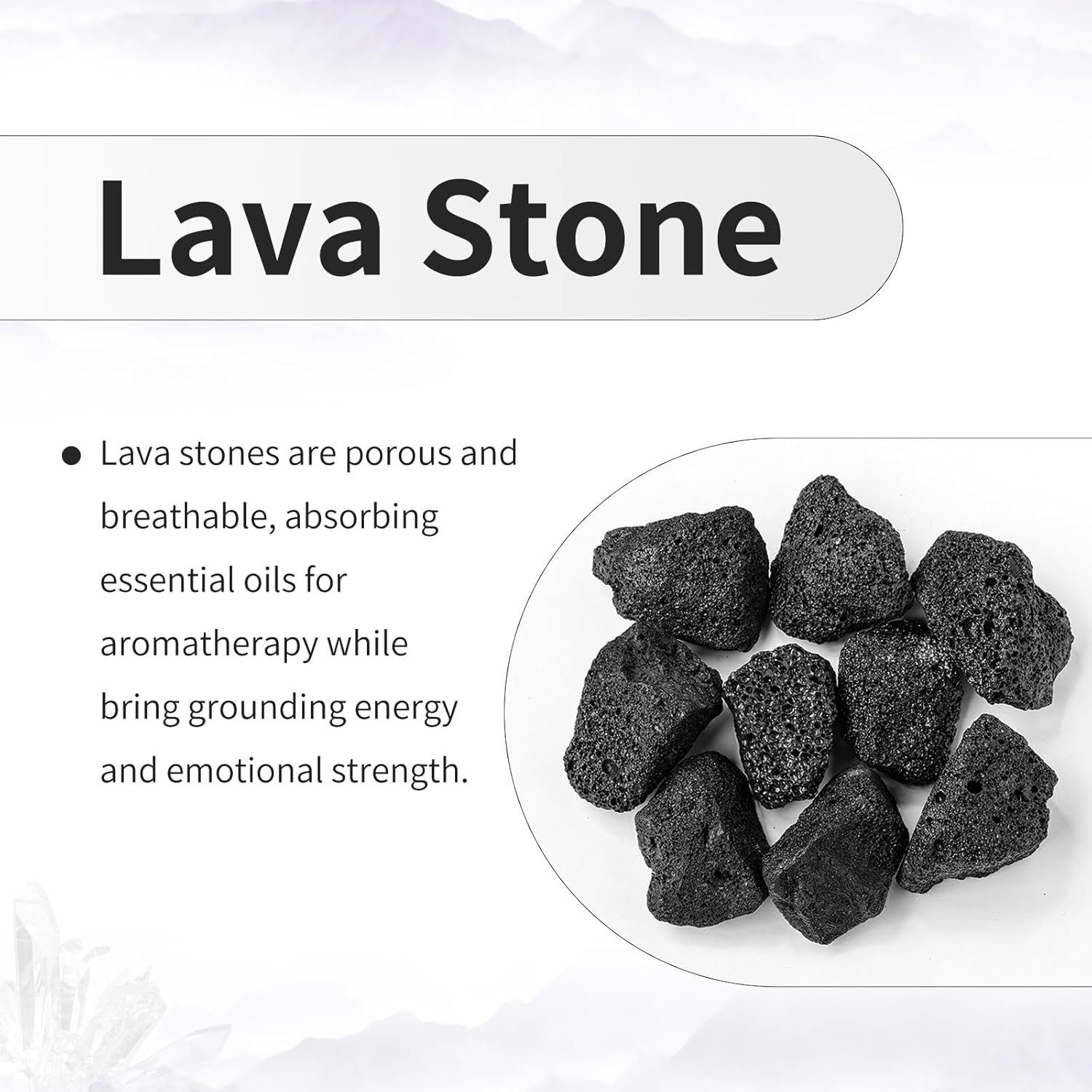 TUMBEELLUWA 100Pcs Lava Stone Rondelle Beads for Jewelry Making, Energy Volcanic Rock Large Hole Loose Beads Bulk for DIY, Mixed Color - Image 5