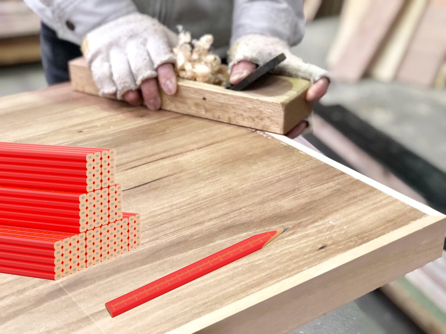 XANADU Carpenter Pencil, 110 PCS — Amazon image 4