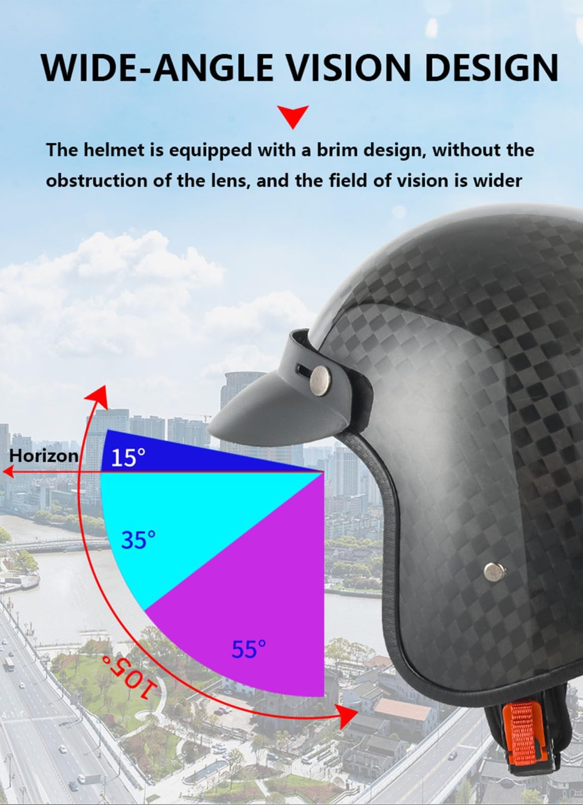 Casco Moto Casco 3/4 Aperto Casco Moto Mezzo Casco con Occhiali Retro Vintage Style Casco Jet per Uomo Donna Moto Casco DOT/ECE Approvato