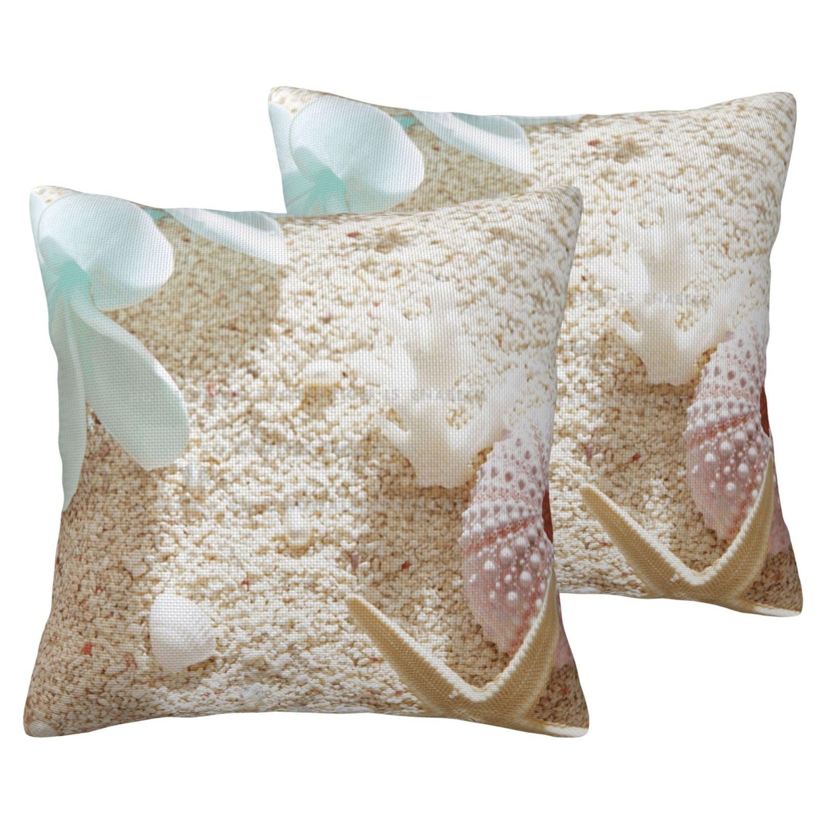 Housses de coussin sans pli en imitation lin bleu pour un canapé toujours impeccable
