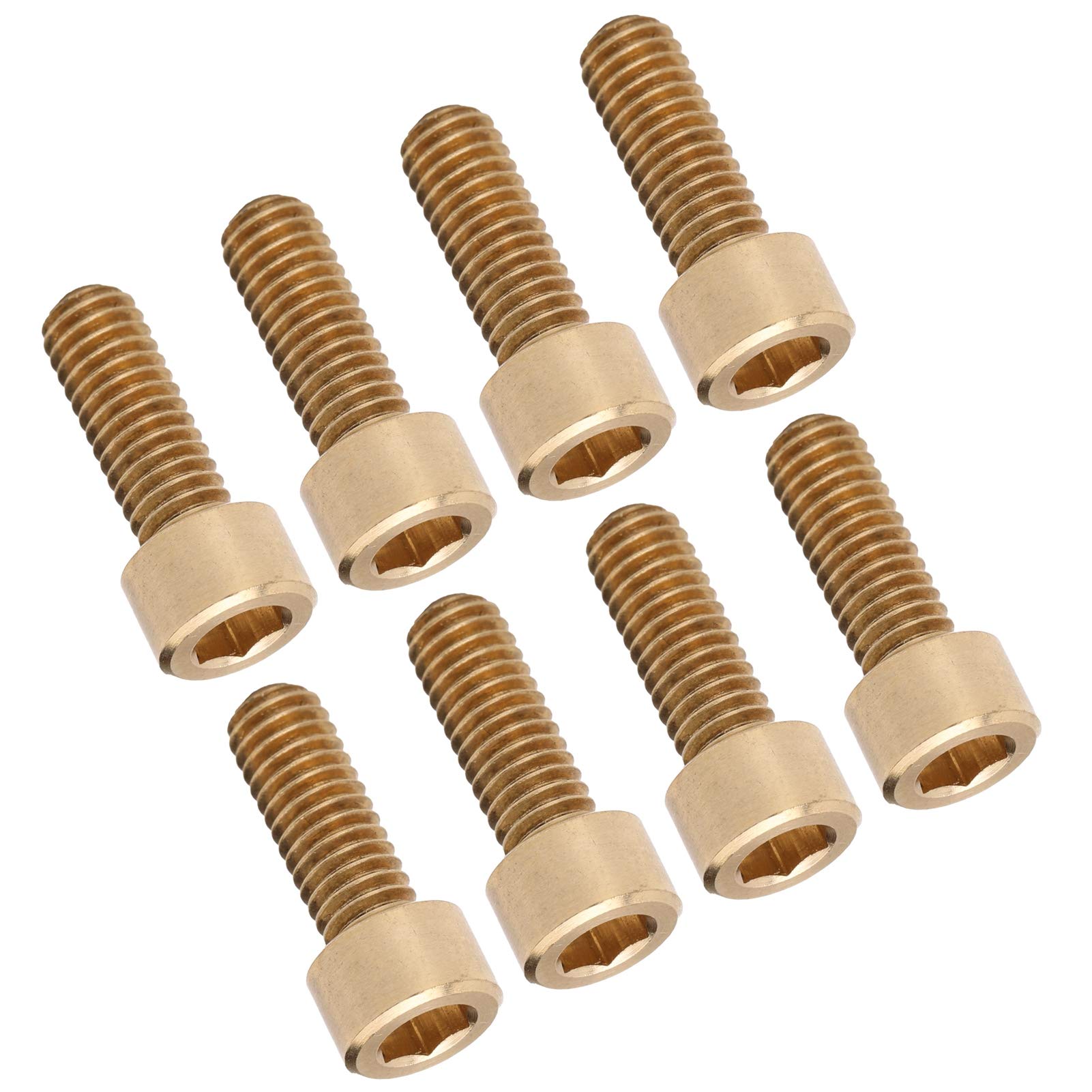 50 uds. de tornillos con cabeza hexagonal, herrajes de sujeción de cobre M6, tornillos industriales de cobre puro con superficie lisa y alta resistencia al desgaste para el (M6*16mm)