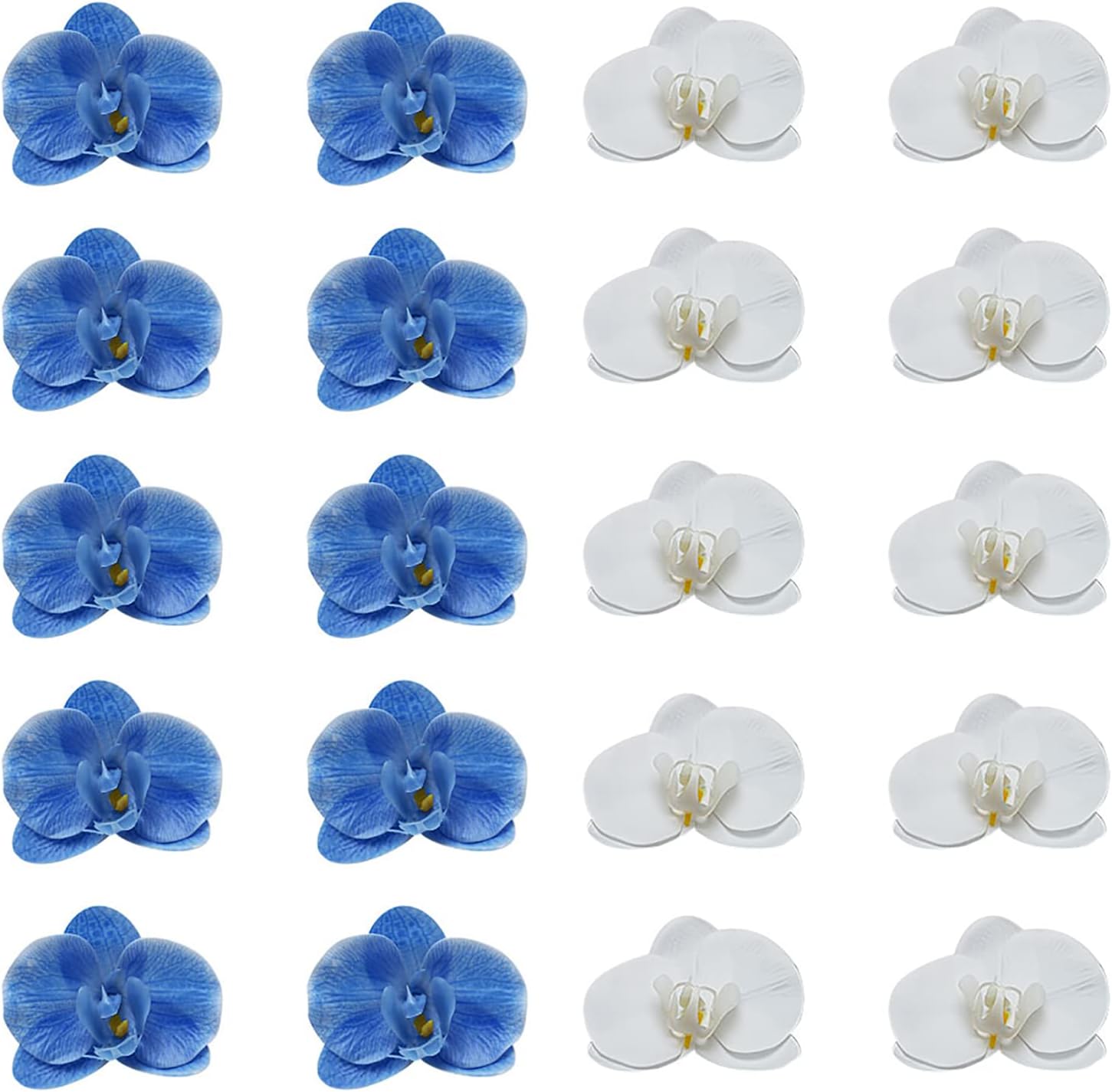 LARDUX 40 PCS Artificial Orchid Flower Heads Home & Kitchen