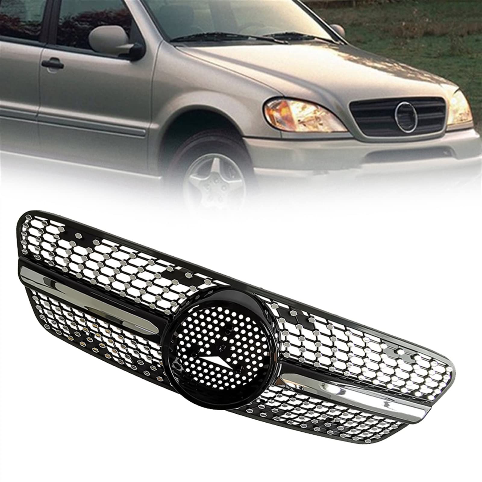 Grille de calandre haut de gamme pour pare-chocs avant Classe ML