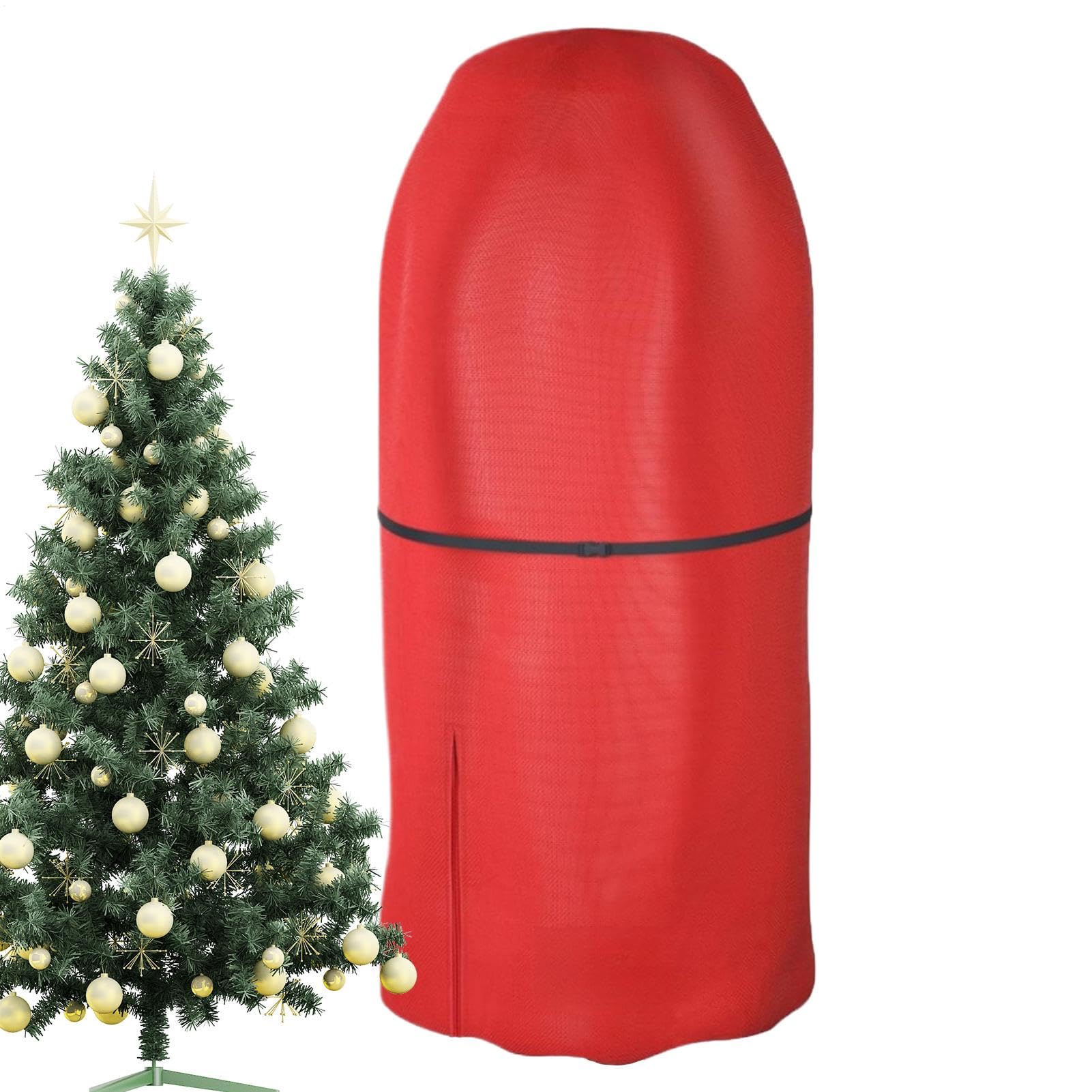 Christmas Tree Bag | 4FT/5FT Upright Christmas Tree Storage Bag With Adjustable Straps | Tree Bag Storage Bag | Dustproof Christmas Tree Cover | Christmas Tree Storage Organizer
