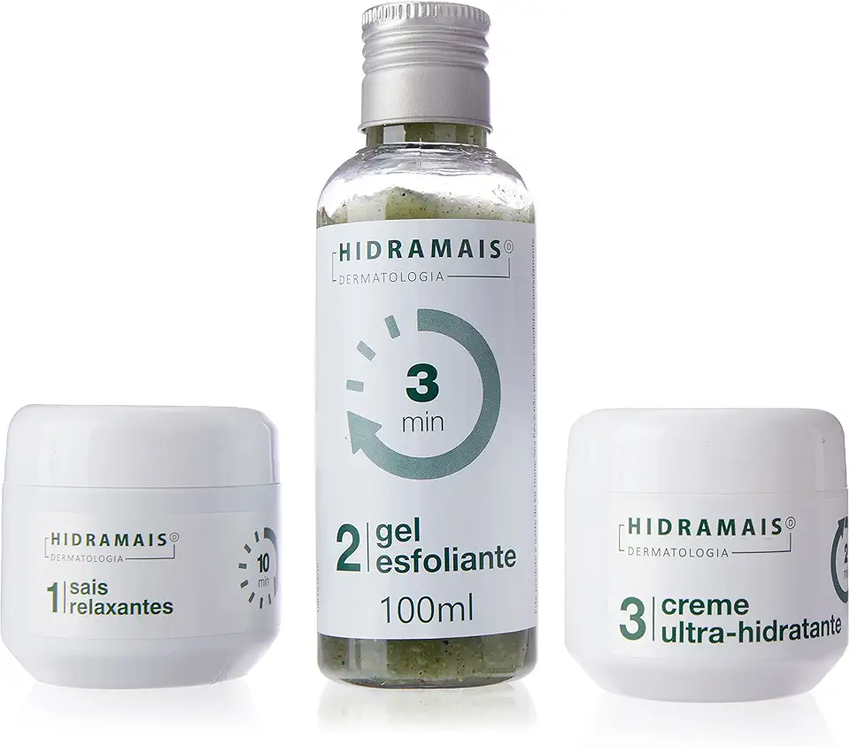 Hidramais Kit Spa Pés - Creme Profissional para Hidratação Profunda e Combate ao Ressecamento - Pés de Salão e Pedicure Fácil