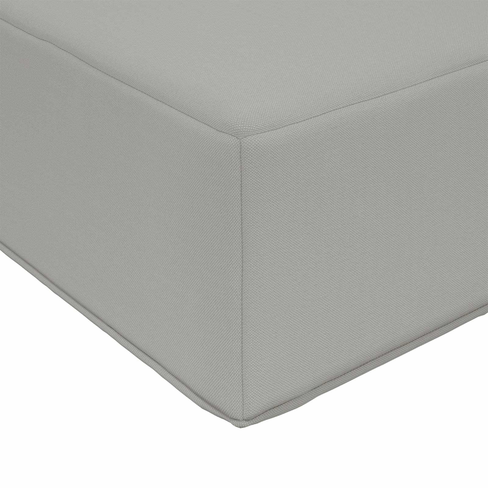 vidaXL Cojín para sofá de Exterior Gris 60 x 60 x 8 cm Poliéster, Cojín Sofá Moderno Exterior, Espuma Resistente, Poliéster Que No Se Desvanece, Asiento Decorativo para el Hogar