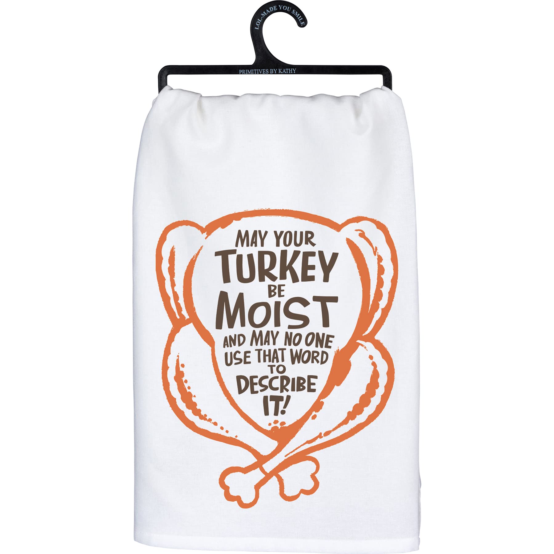 Toalla de cocina para Acción de Gracias de tela de algodón suave con frase de humor sobre el pavo