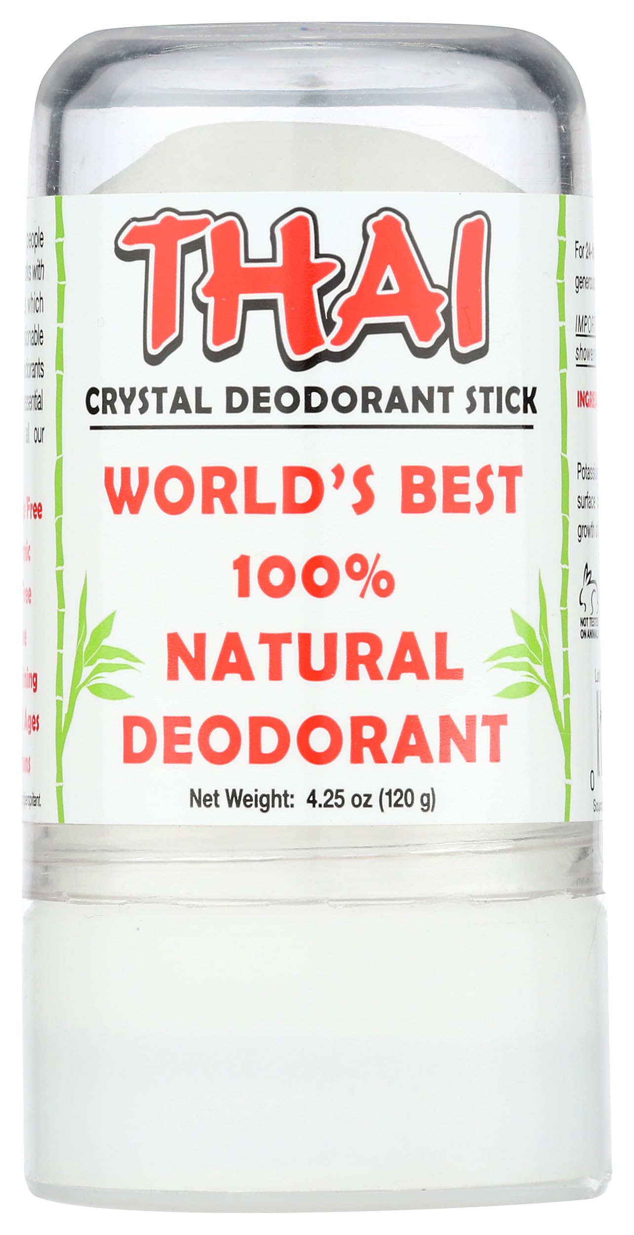 Thai Deodorant Stone Thai Deodorant Stick 4.25 Ounces, Unscented, Unisex-image-31