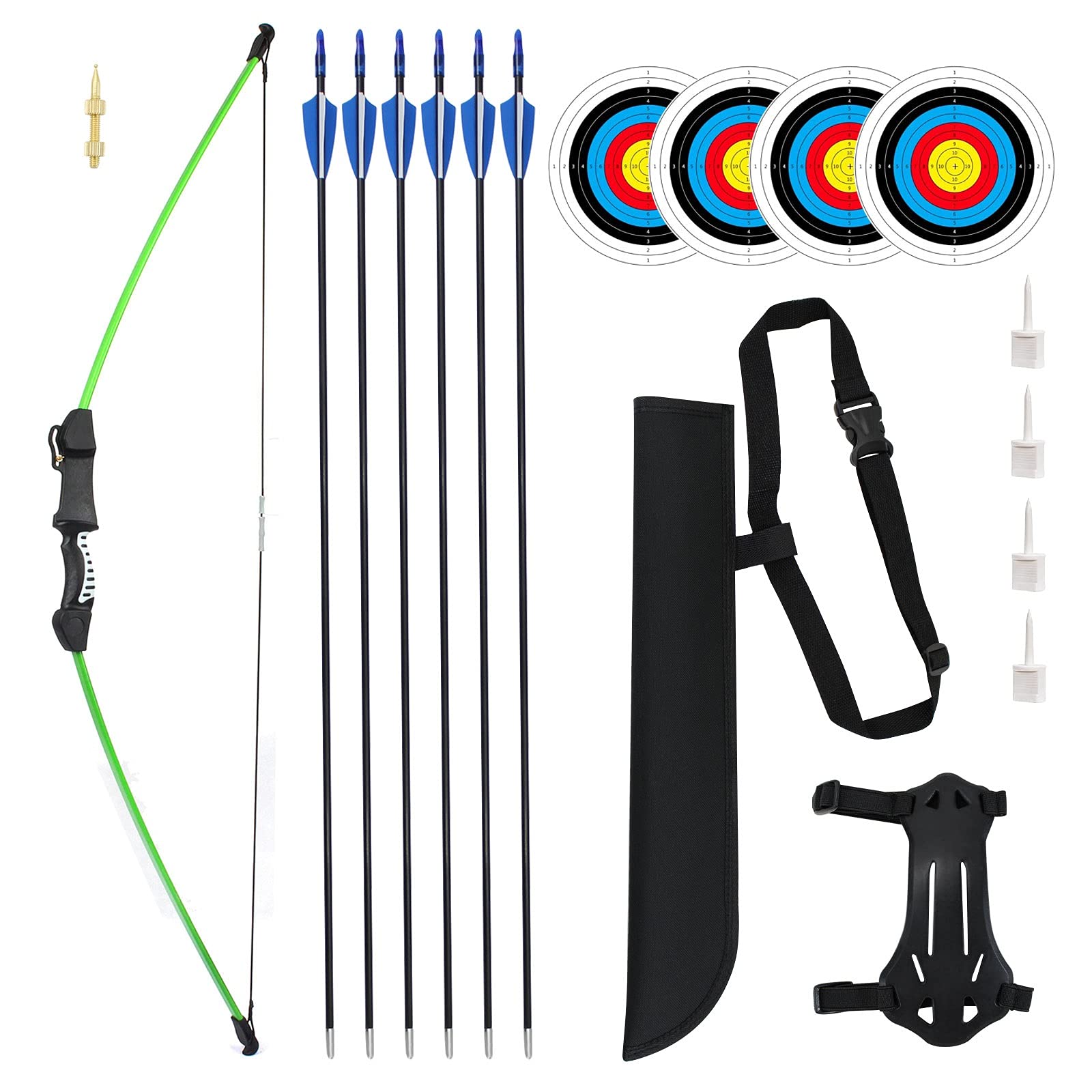 Buy 45" Archery Bow and Arrows Set Recurve Bows Longbow Kit for Teens