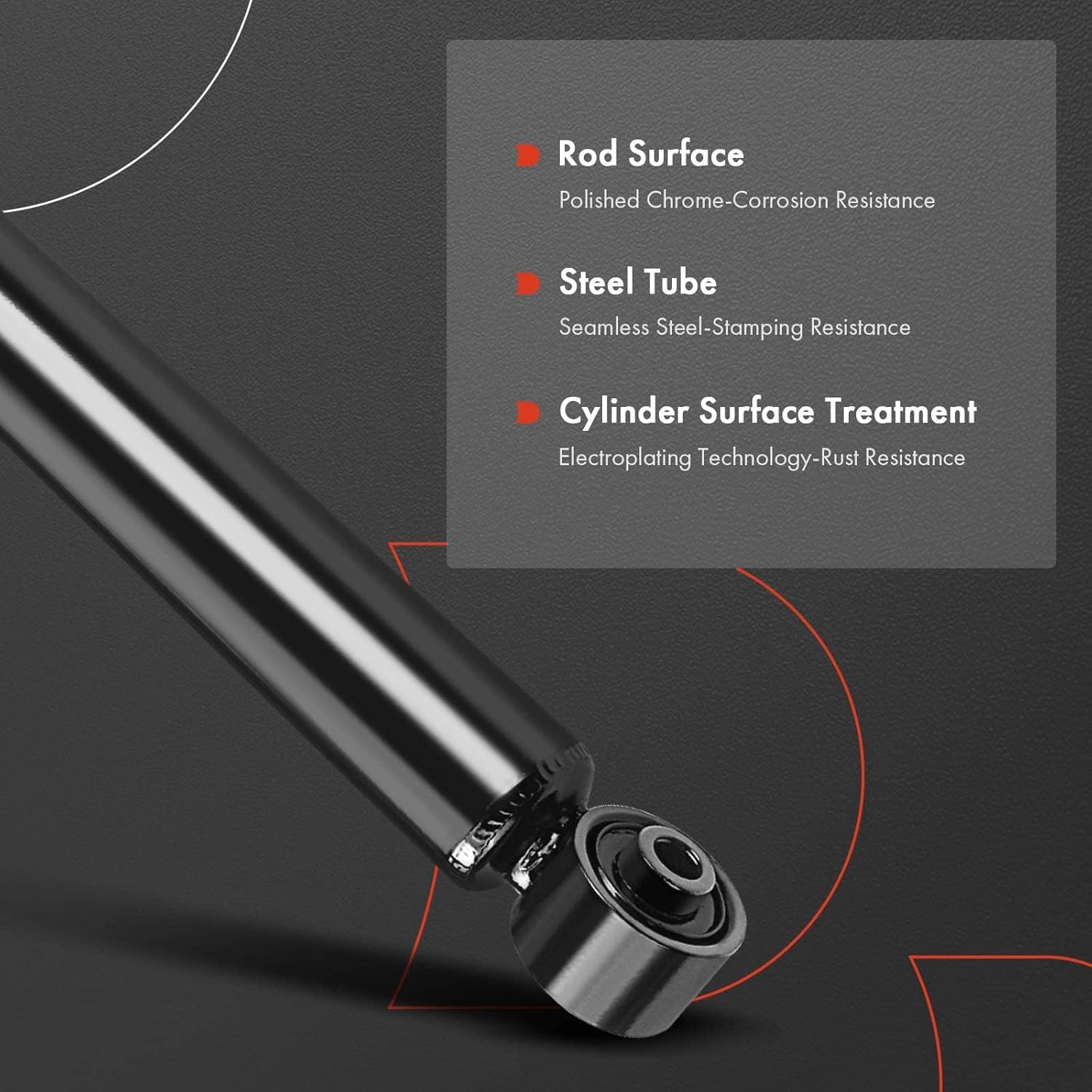 A-Premium Rear Pair (2) Shock Absorber Compatible with Buick Rendezvous 2002 2003 2004 2005 2006 2007, Driver and Passenger Side