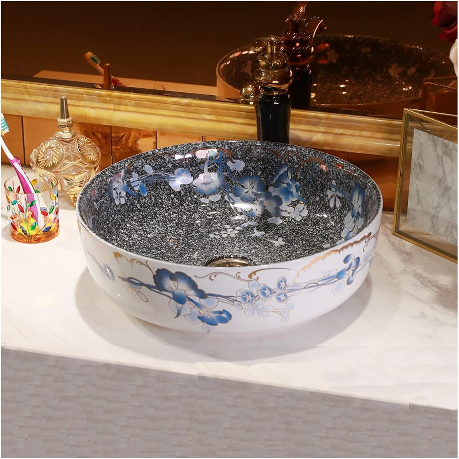 九谷焼 九谷庄三洞 武腰昭一郎 釉彩 皆具揃 水指 建水 杓 M0060茶道具