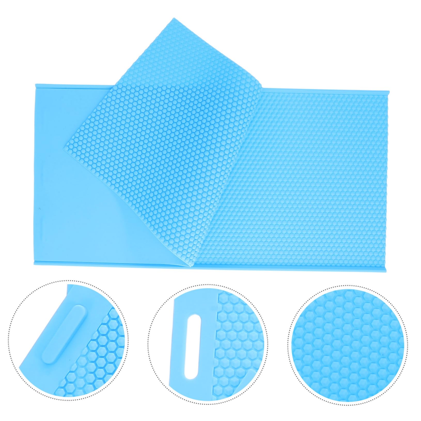 Hemobllo Stampo in Silicone Tecnologia di Goffratura di Precisione per Fogli di Cera d Api Riutilizzabile , per Apicoltura Professionale e Progetti Creativi Fai-da-te
