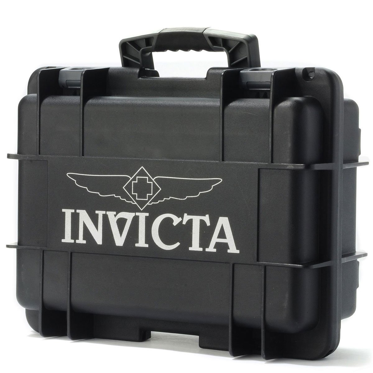 Invicta IG0098-SLC8S-B 8 Slot Black Plastic Watch Box Case