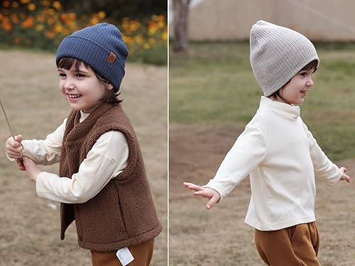 Miniatura 2 de Moon Kitty 2 gorros de invierno para bebés y niños pequeños, suaves y cálidos