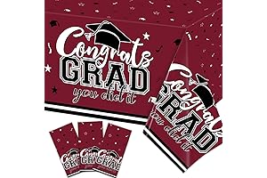 Maroon Graduation Tablecloth Decorations Class of 2024