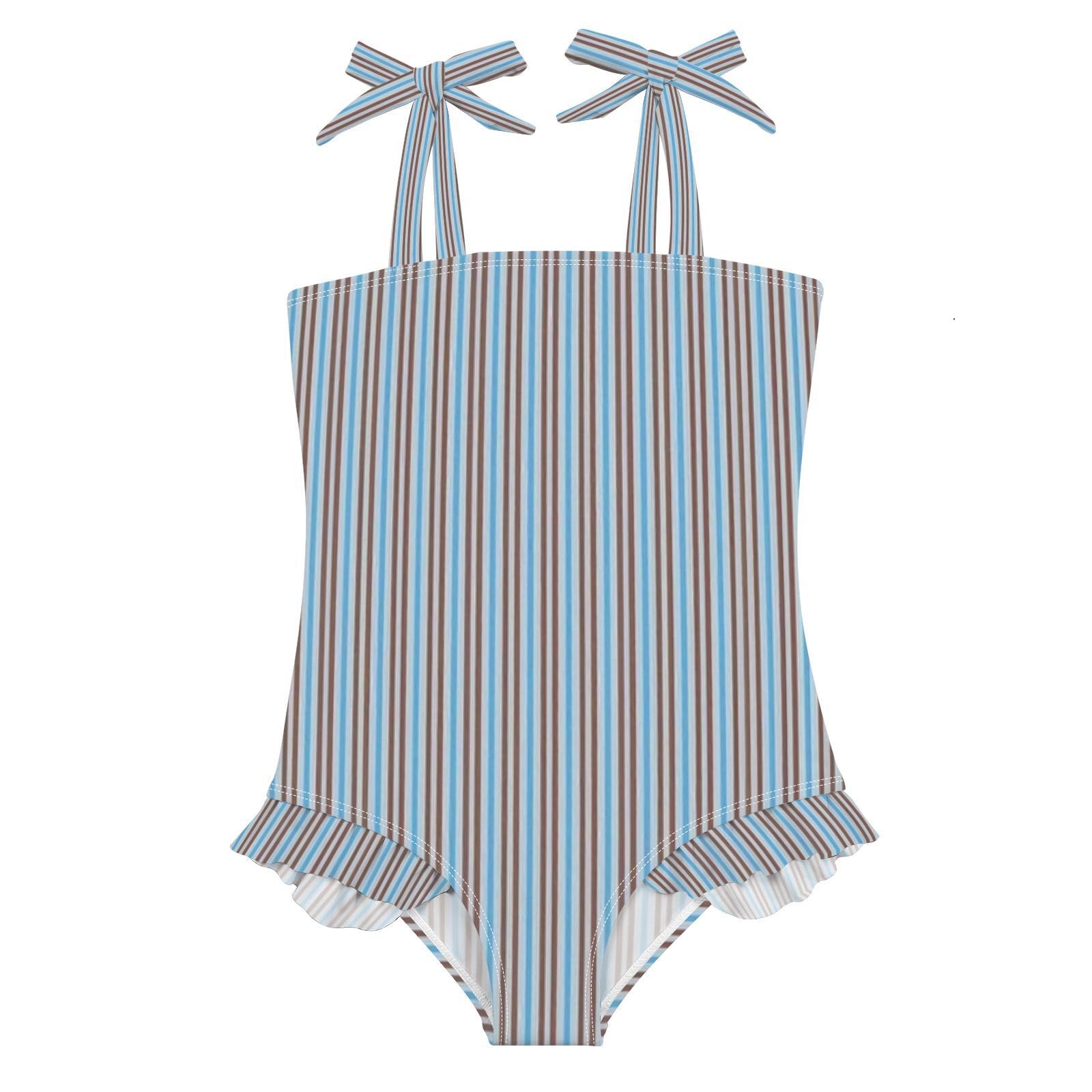 FRODOTGV Costume da bagno intero per ragazze, ad asciugatura rapida, costume da bagno da spiaggia per bambine